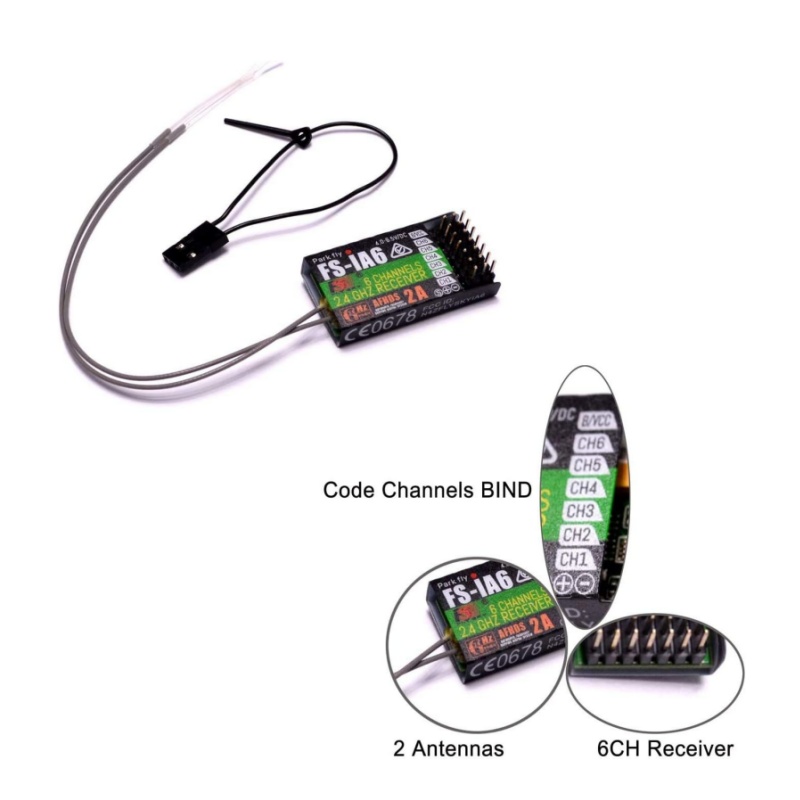 Receptor Flysky FS-IA6 6CH ant - Drone Racing Receiver reseña y precio