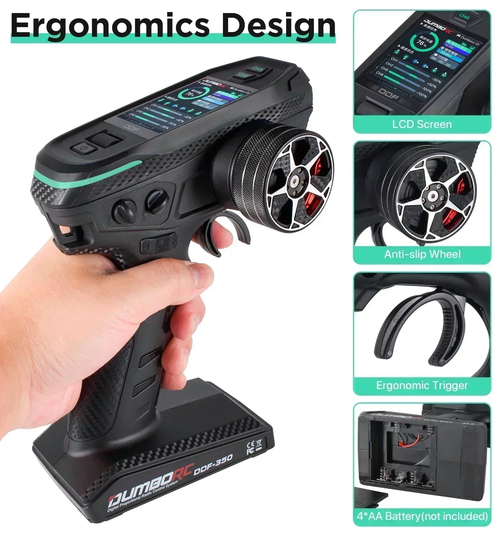 DUMBORC DDF-350 10CH RC Contro - Drone Racing Receiver reseña y precio