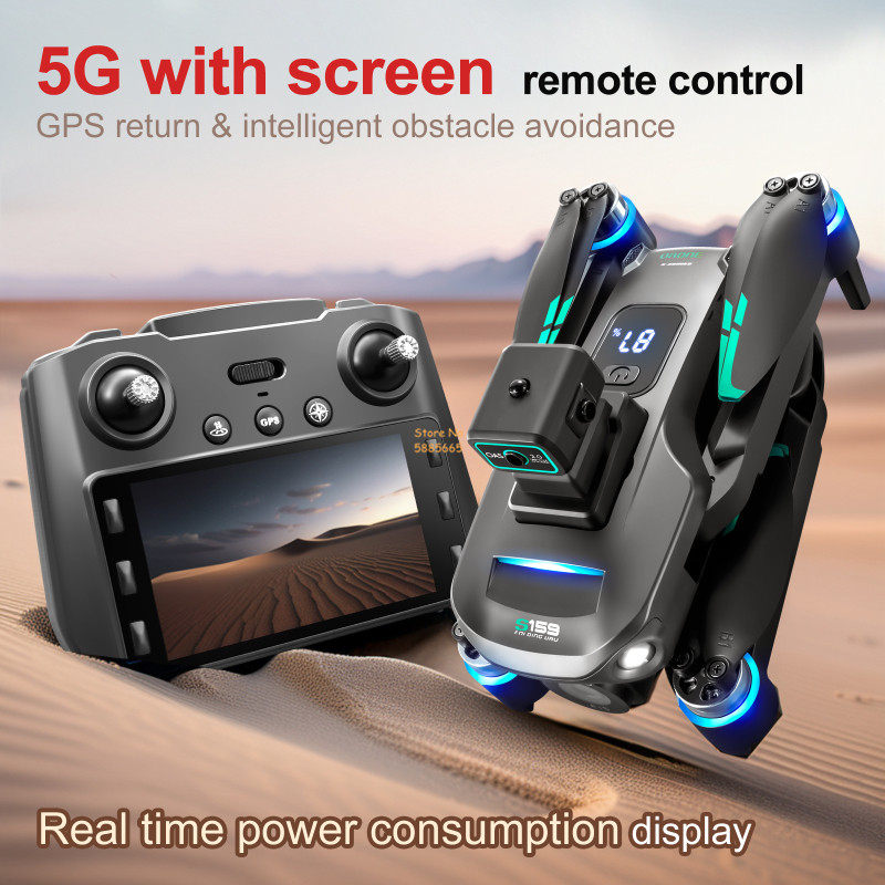 8K Cámara Dual 5G WIFI FPV Con - Drone Racing Camera reseña y precio