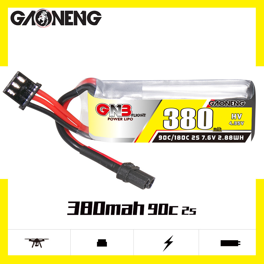 Batería Lipo GNB 2S 7,6 V 380m - Drone Racing Battery reseña y precio
