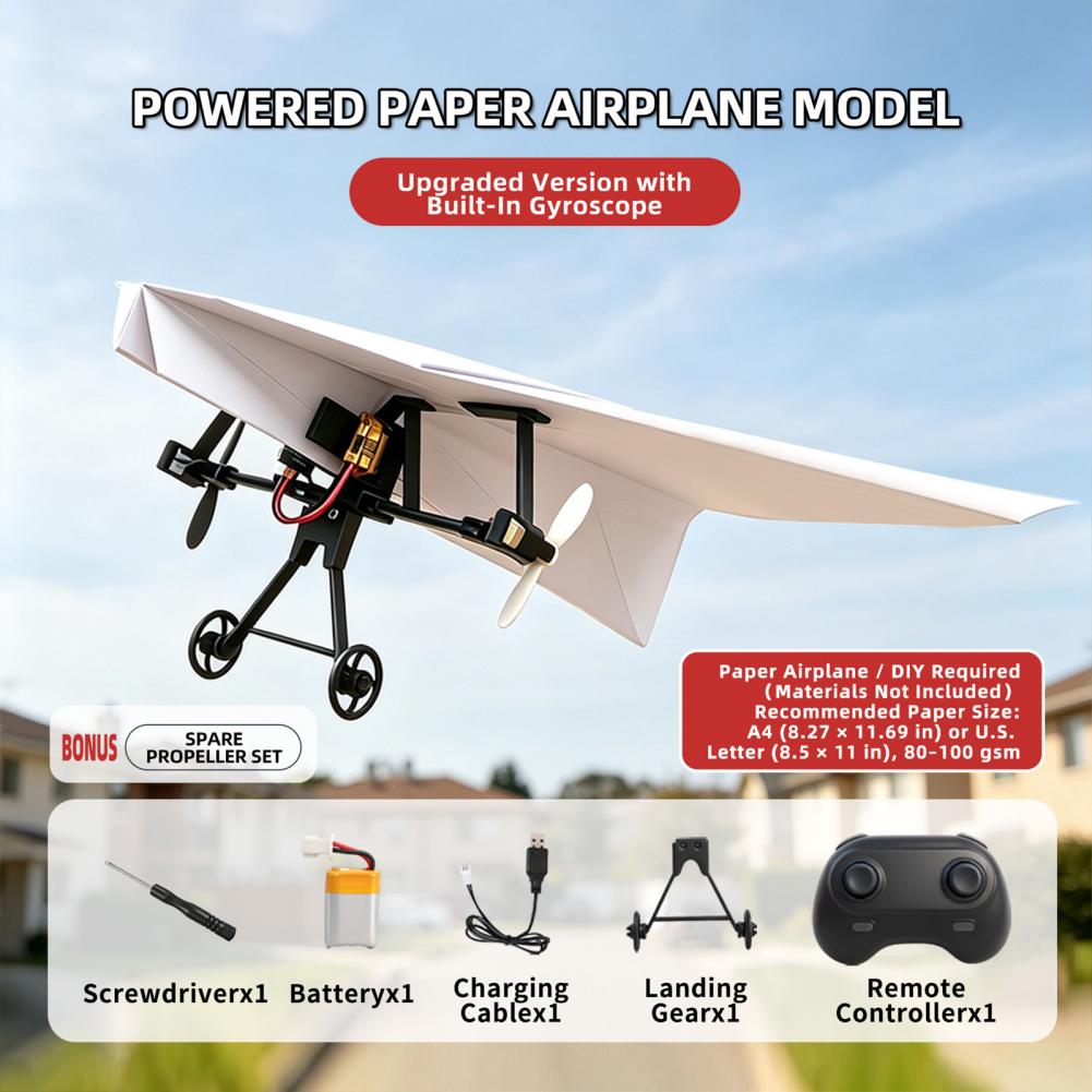Avión de Papel con Control Rem - Drone Racing Flag reseña y precio